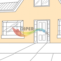 Tinta Diper Acrílica de Brilho  para exterior e interior 0221P (Laranja)