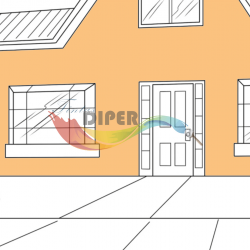 Tinta Diper Acrílica de Brilho  para exterior e interior 0253T (Laranja)