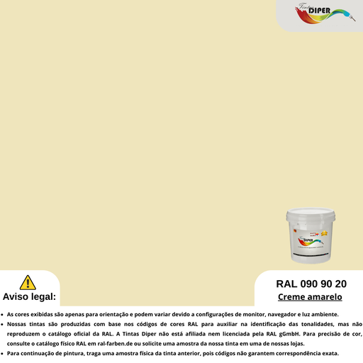 RAL 090 90 20 (T) Amarelo creme