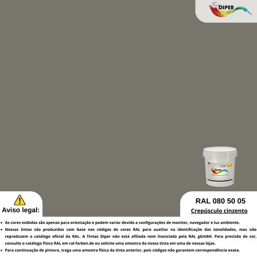 RAL 080 50 05(D)Crepúsculo cinza
