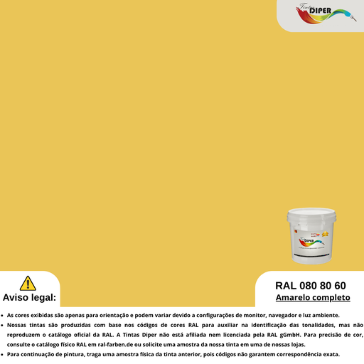 RAL 080 80 60(DD)Amarelo completo