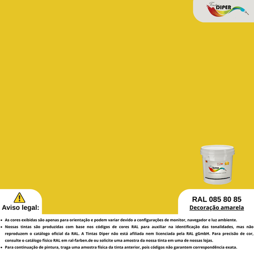 RAL 085 80 85(DD)Decoração amarela
